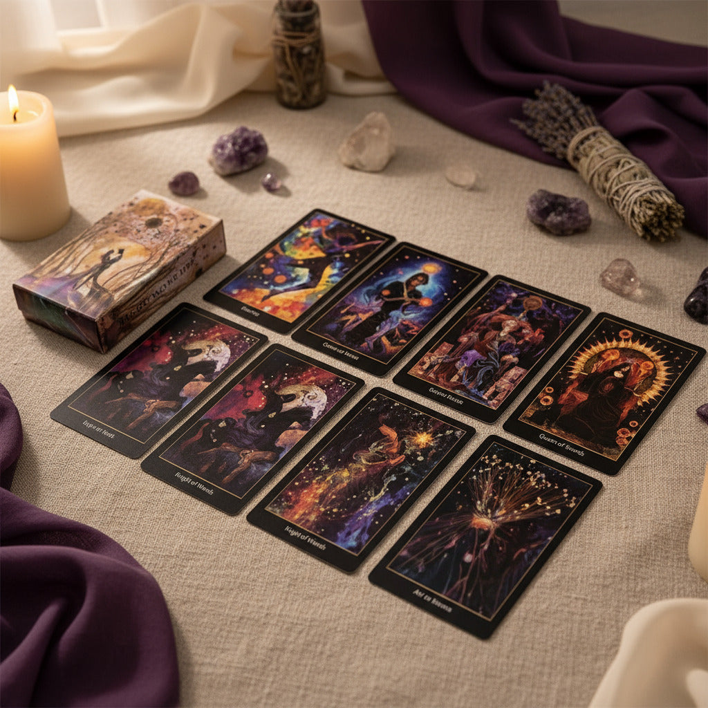 Cosmic Garden Tarot Deck - A Celestial Journey Through Nature's Magic