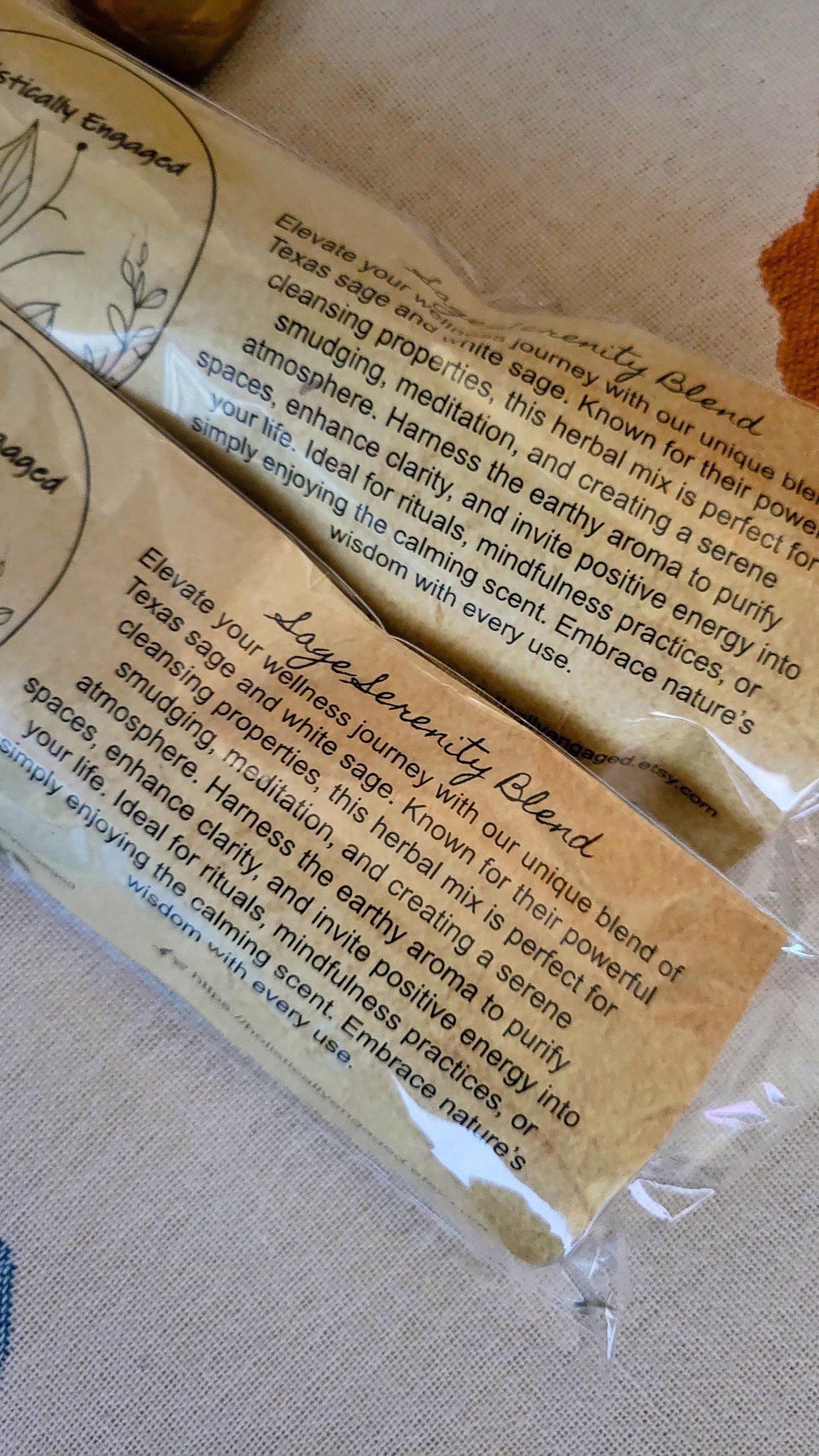 Sage Serenity Blend | Texas Sage & White Sage Smudge Stick