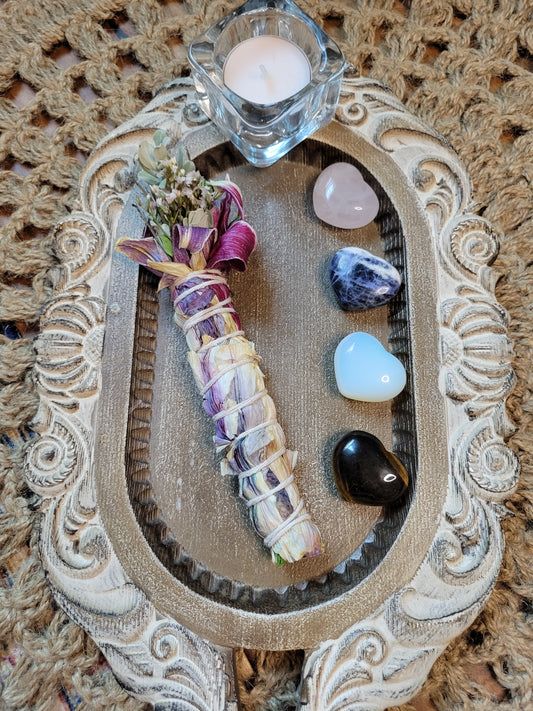 Nature's Harmony Blend | Floral, Herbal & Woodsy Smudge Stick