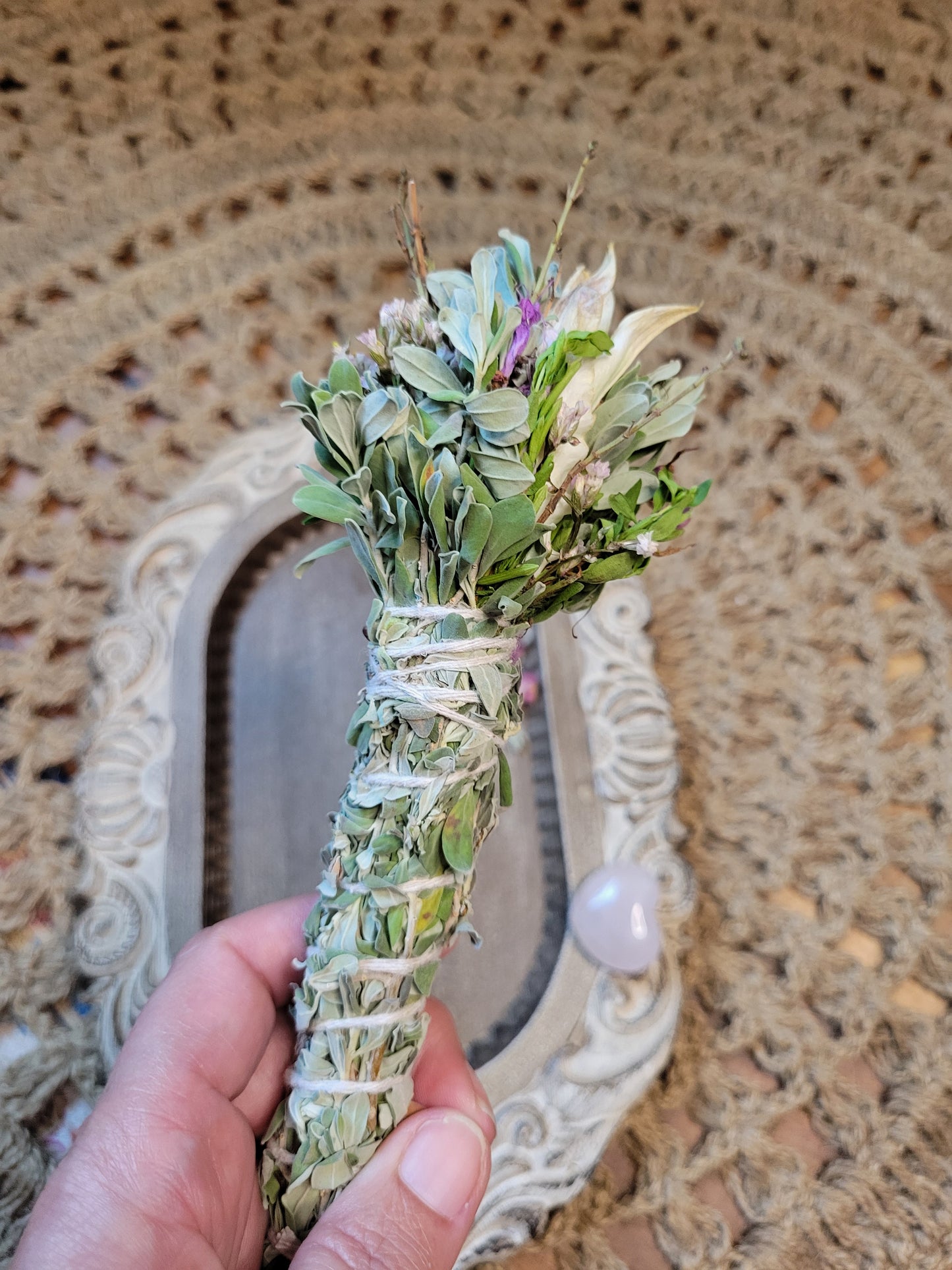 Tranquil Harmony Blend | Floral & Minty Sage Smudge Stick
