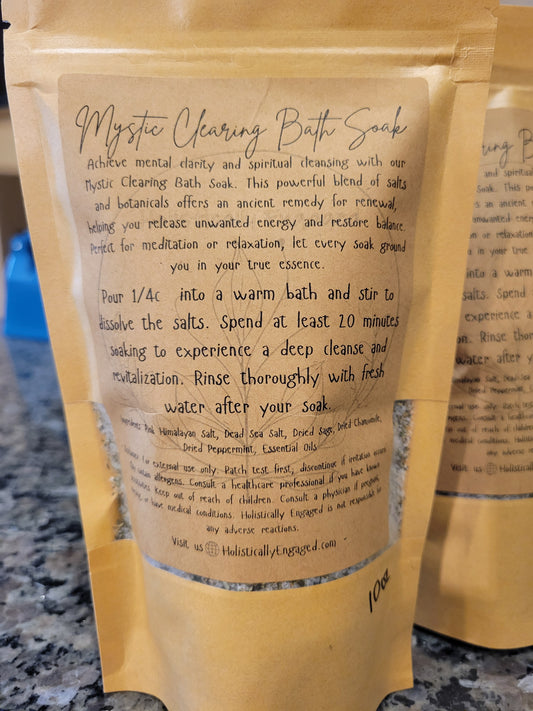 Mystic Clearing Bath Soak | Clear Stagnant Energy and Find Your Center - 10oz