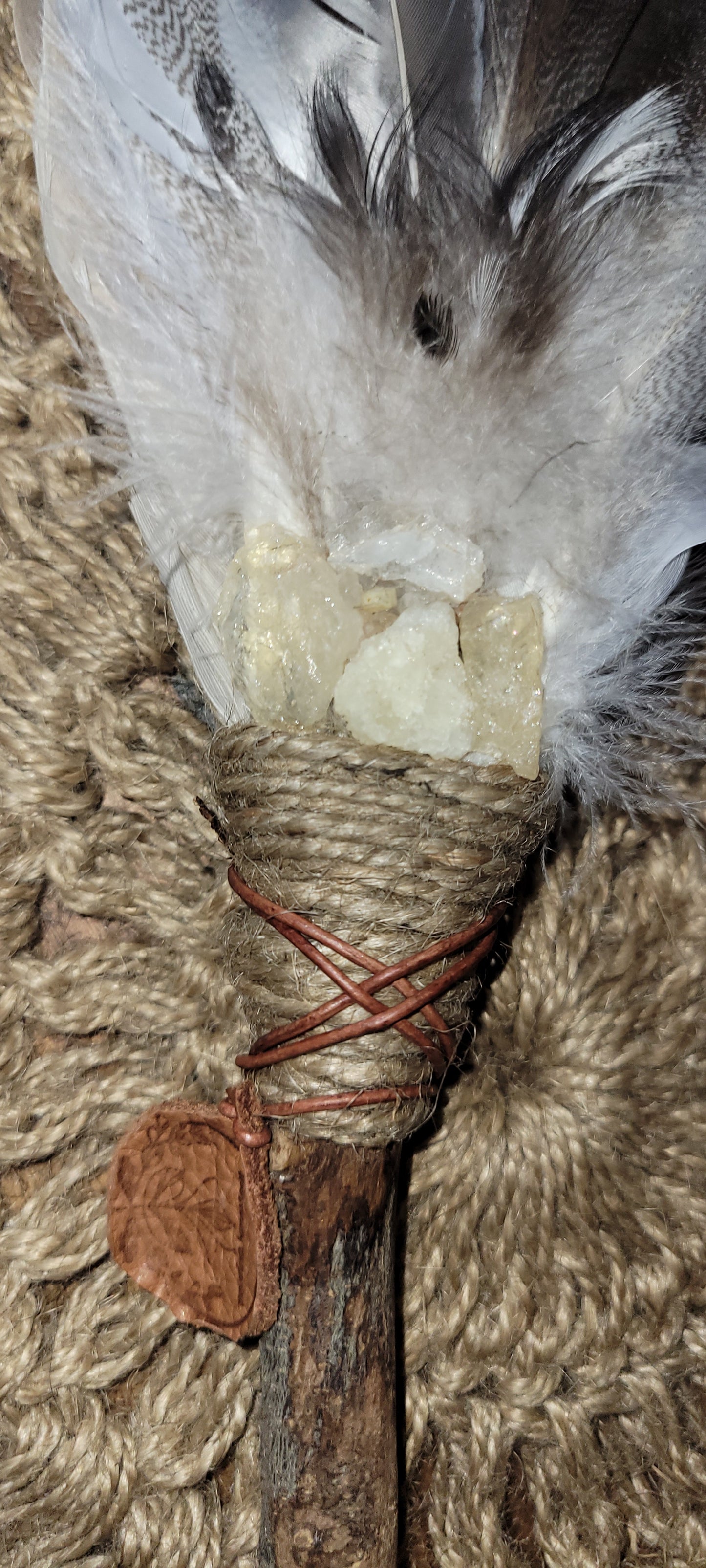 Hand-Curated Smudge Feather Fan - Guide the Sacred Smoke