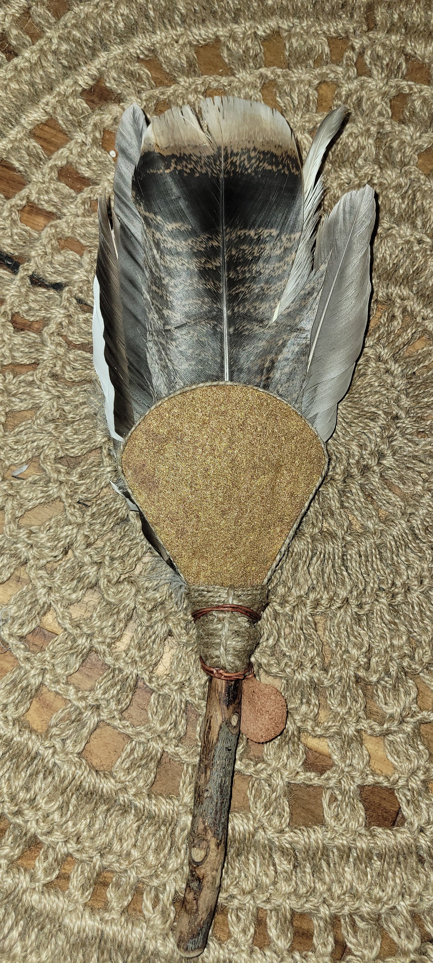 Hand-Curated Smudge Feather Fan - Guide the Sacred Smoke