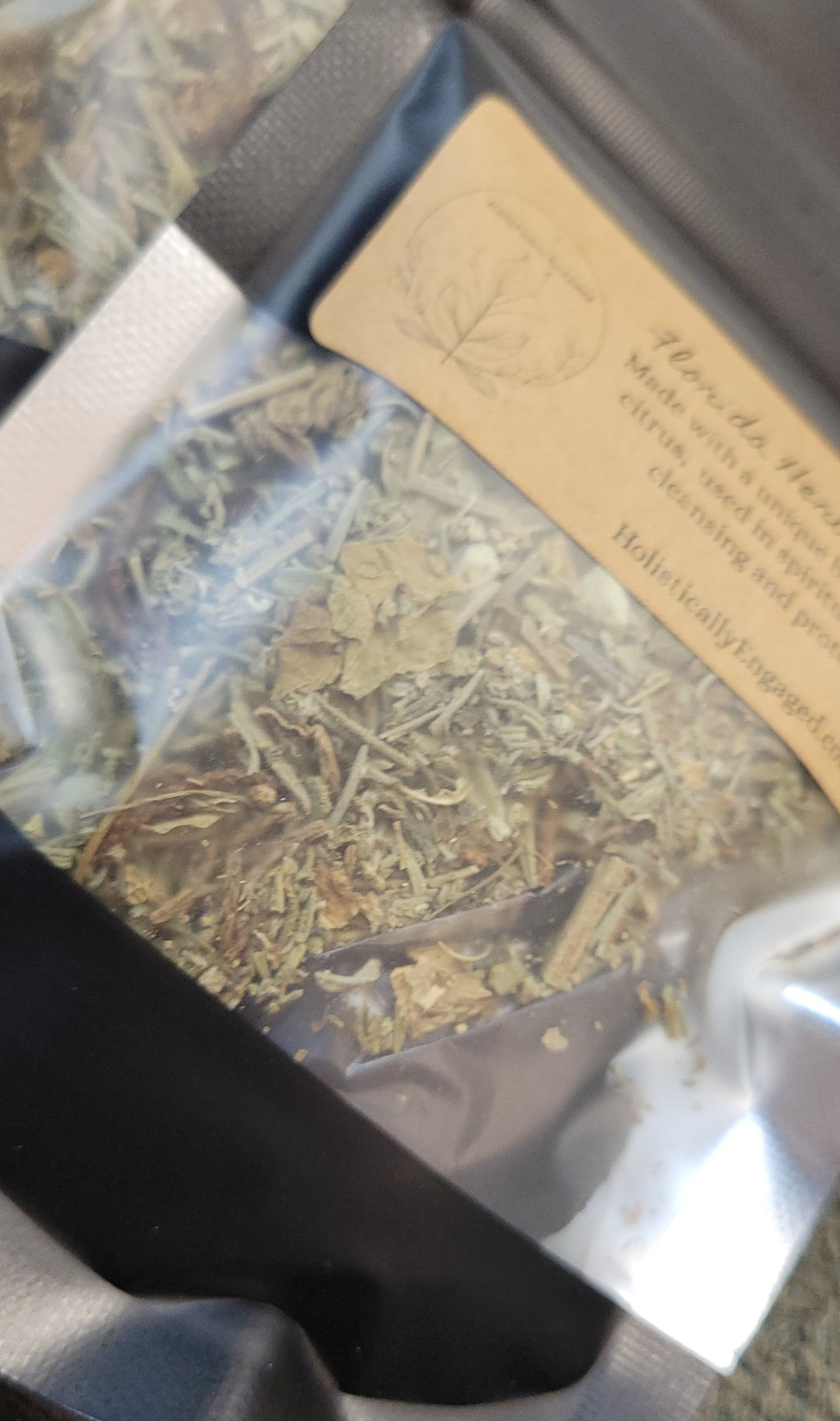 Loose Herb Smudge Pouch with Charcoal Disk | Florida Water, Zesty Renewal, Lavender & Texas Sage