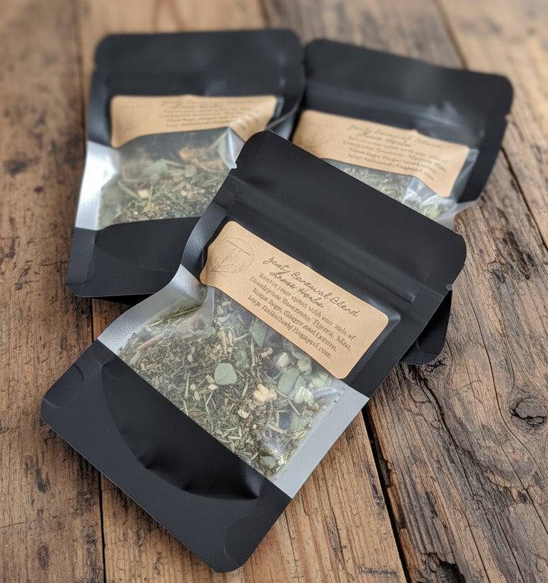 Loose Herb Smudge Pouch with Charcoal Disk | Florida Water, Zesty Renewal, Lavender & Texas Sage