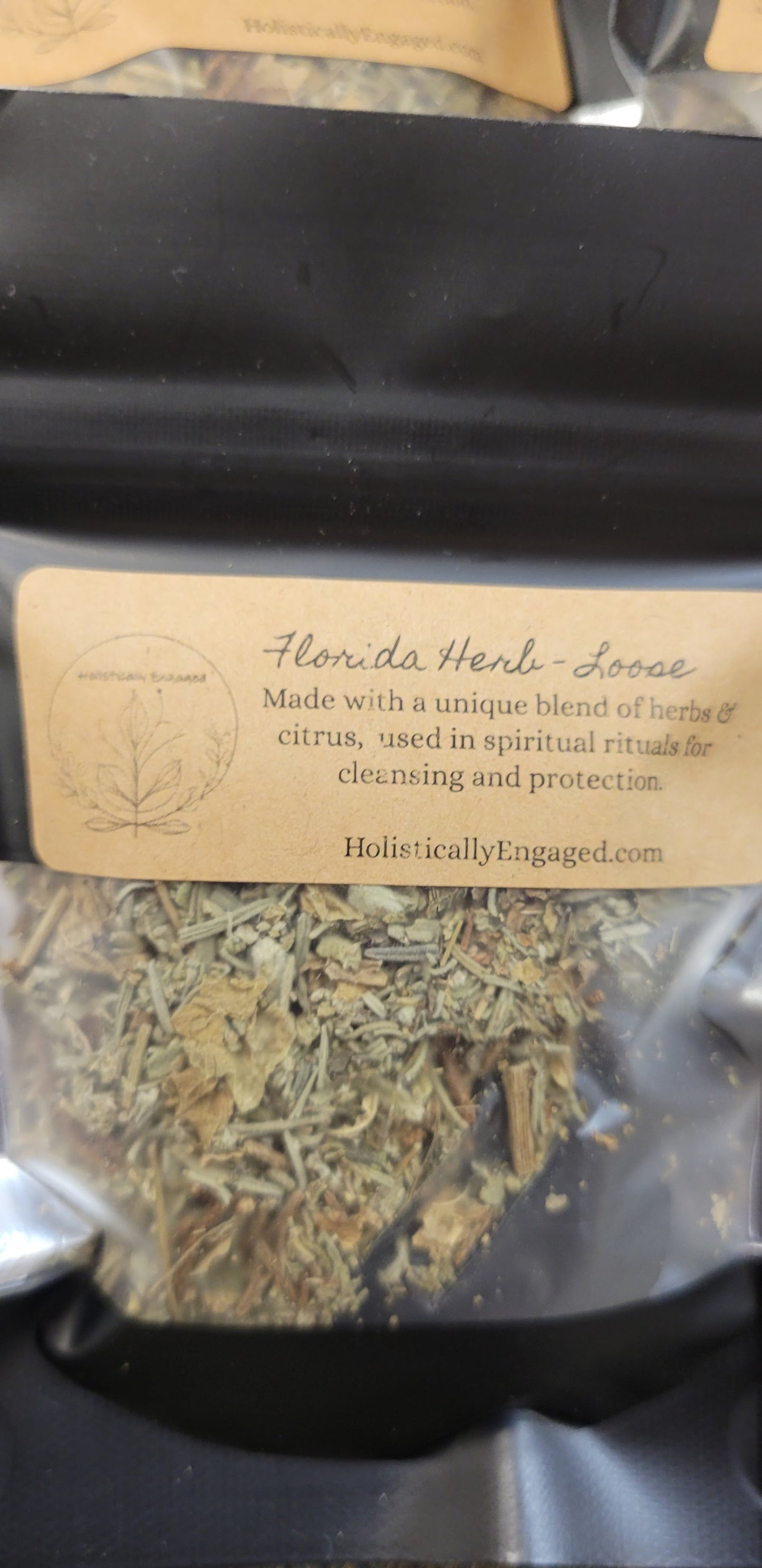 Loose Herb Smudge Pouch with Charcoal Disk | Florida Water, Zesty Renewal, Lavender & Texas Sage