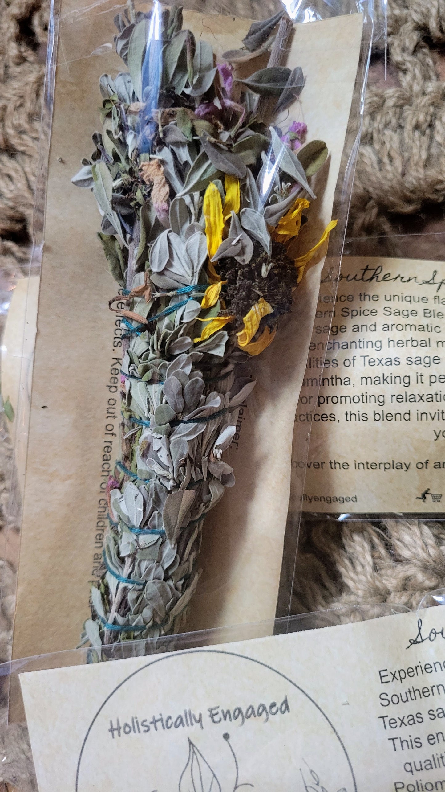 Southern Spice Sage Blend - Aromatic Herb Mix with Texas Sage & Mexican Oregano