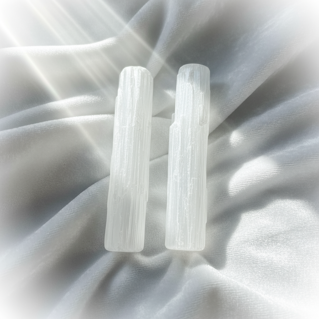 Mini Selenite Wands - 2 inch Charging Sticks for Crystals & Energy Cleansing