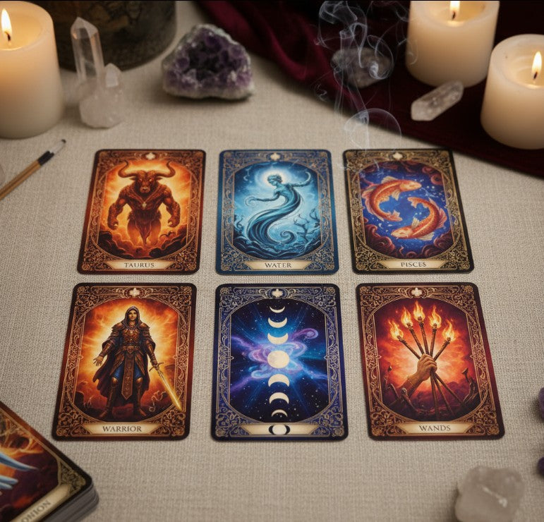 Barbieri Zodiac Oracle Cards - 44-Card Astrology Deck for Divine Guidance & Self-Discovery