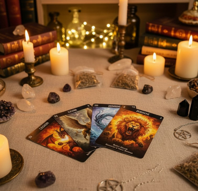 Barbieri Zodiac Oracle Cards - 44-Card Astrology Deck for Divine Guidance & Self-Discovery