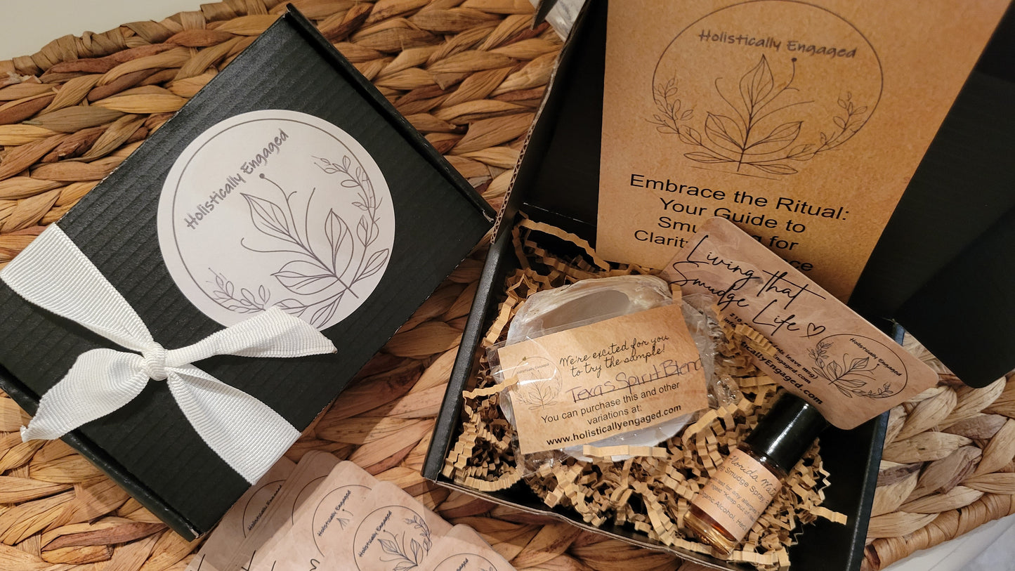 Mini Spiritual Cleansing Kit | White Sage & Florida Water Roll-On | Smudge Stick Alternative | Travel Protection, Positive Energy